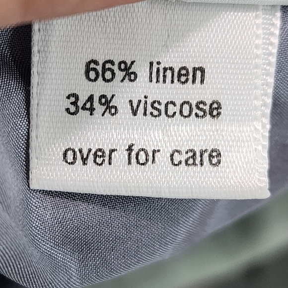 SuZen Vintage Women's Linen Blend Button Front Cropped Top - S - Picture 8 of 9